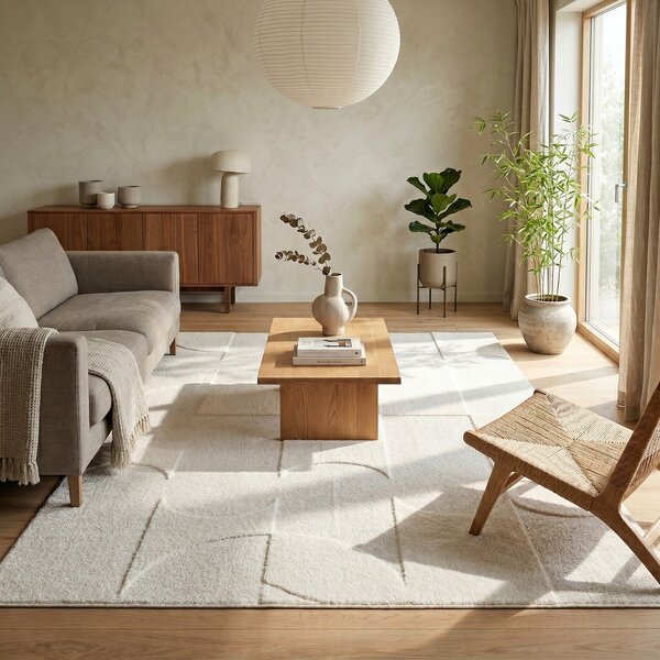 Tappeto crema 120x170 cm Luna - ESTE