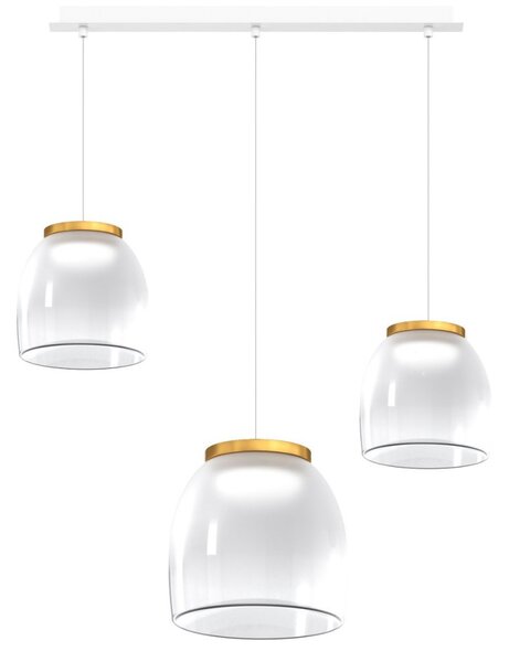 Lampadario moderno top light drum 1192 bi s3 rmix oo led 3000°k dimmerabile lampada soffitto modulo led integrato - Top Light
