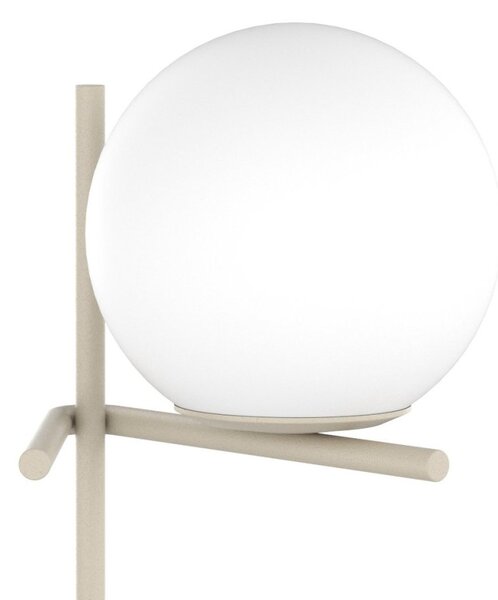 Abat-jour moderna top light boomerang 1200 p e27 led lampada tavolo sfera vetro - Top Light