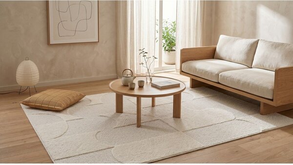 Tappeto crema 120x170 cm Luna - ESTE