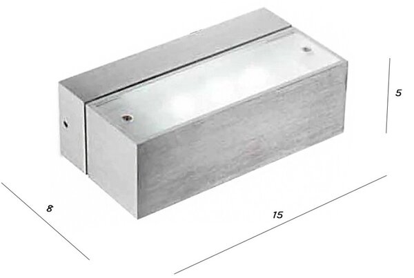 Outlet applique magie di luce gap401c led 3000k lampada parete esterno - Lampadari Bartalini Outlet