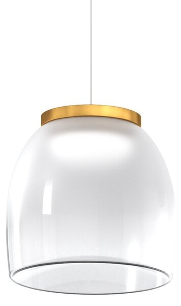 Lampadario moderno top light drum 1192 bi s2 smix oo oro led 3000°k dimmerabile lampada soffitto modulo led integrato - Top Light