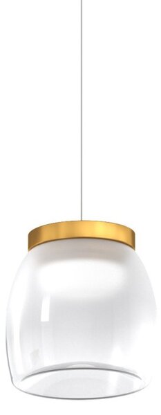 Lampadario moderno top light drum 1192 bi s2 smix oo oro led 3000°k dimmerabile lampada soffitto modulo led integrato - Top Light
