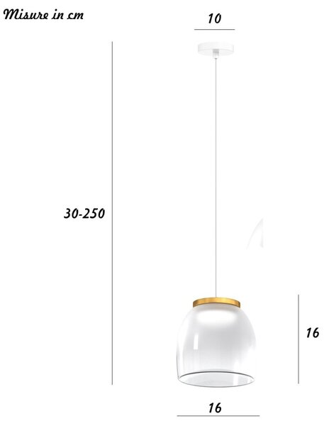 Lampadario moderno top light drum 1192 bi s1 sp bi led 965lm 3000°k dimmerabile lampada soffitto modulo led integrato - Top Light