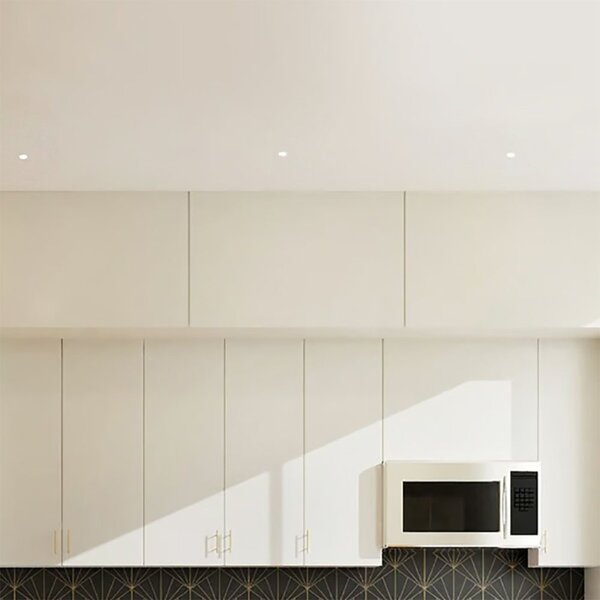 Faretto incasso gesso 9010 belfiore miniled quadro 4249 r 50g ip20 ip44 plafone soffitto bianco verniciabile - Belfiore - 9010