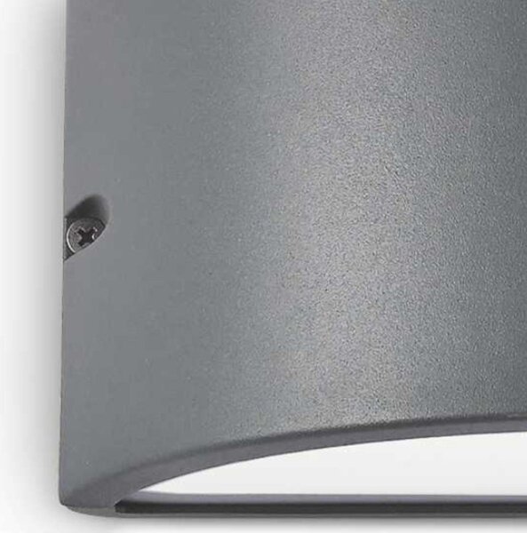 Outlet applique ideal lux rex 2 ap1 092423 e27 led ip44 alluminio lampada parete - Lampadari Bartalini Outlet
