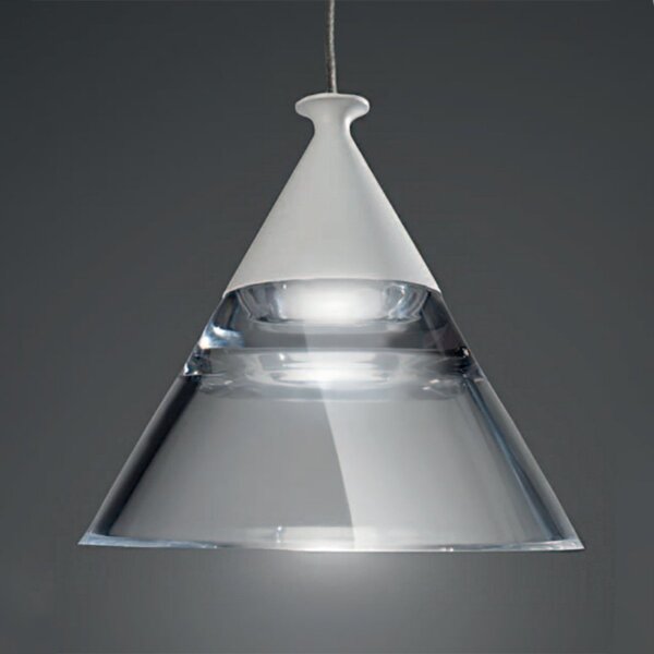 Lampadario led promoingross cony s5a wh 2677lm bianco lampada soffitto moderna cono - Promoingross