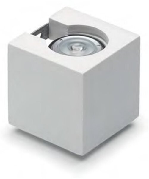 Outlet applique gesso belfiore 2451 gu4 d35 led dipingere moderno monoemissione - Lampadari Bartalini Outlet