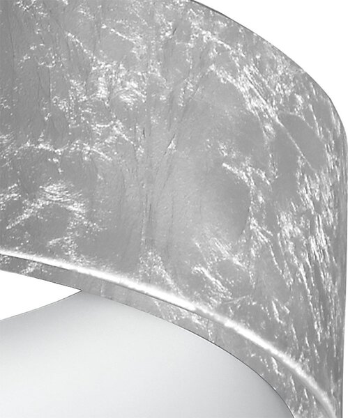 Lampadario promoingross aurora s80 sf foglia argento cct 6286lm modulo led dimmerabile sospensione classica - Promoingross