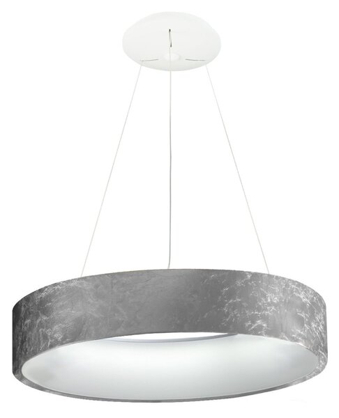 Lampadario promoingross aurora s80 sf foglia argento cct 6286lm modulo led dimmerabile sospensione classica - Promoingross