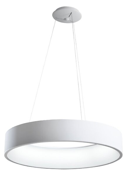 Lampadario promoingross aurora s80 wh bianco opaco cct 6286lm modulo led dimmerabile sospensione moderna - Promoingross