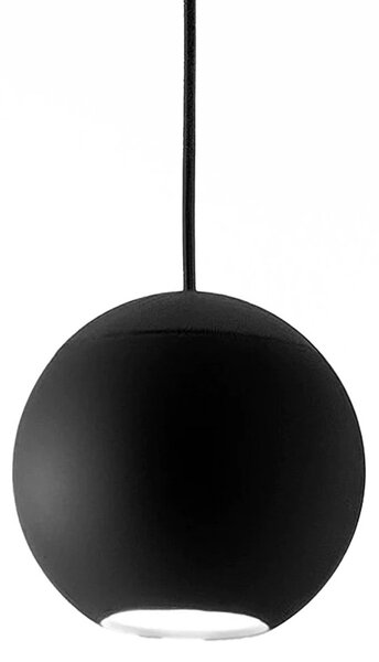 Lampadario moderno gea luce guya s1 led nero alluminio sospensione lampada soffitto - Gea Luce