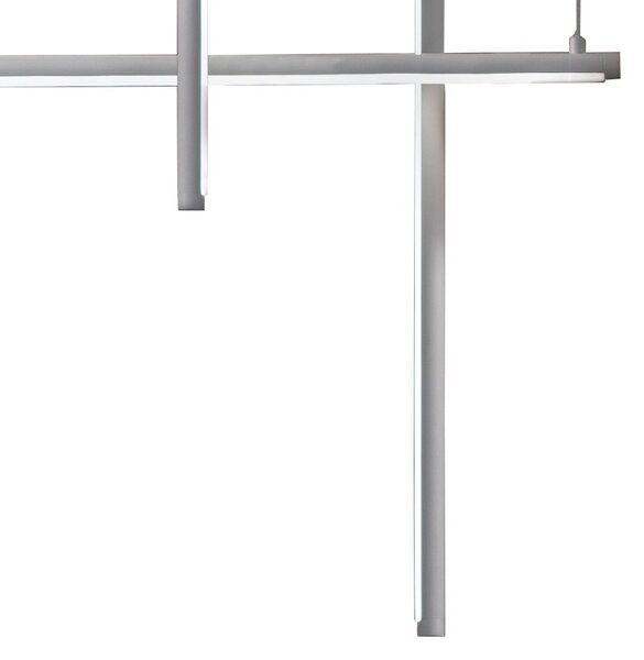 Lampadario led promoingross nood s145 led cct 3446lm dimmerabile telecomando sospensione lampada soffitto ultramoderna - Promoingross