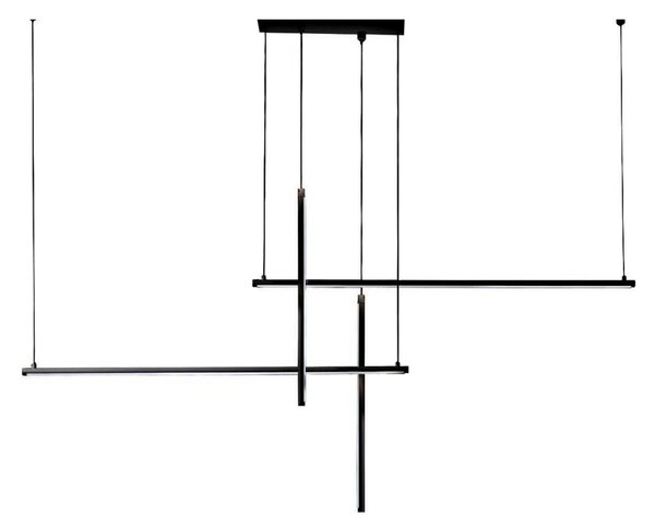 Lampadario led promoingross nood s145 led cct 3446lm dimmerabile telecomando sospensione lampada soffitto ultramoderna - Promoingross