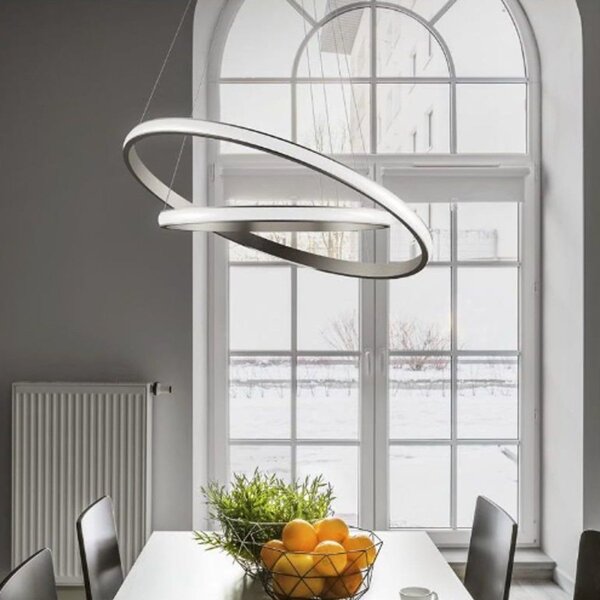 Lampadario moderno gea luce iole s2 t 42w led alluminio sospensione - Gea Luce