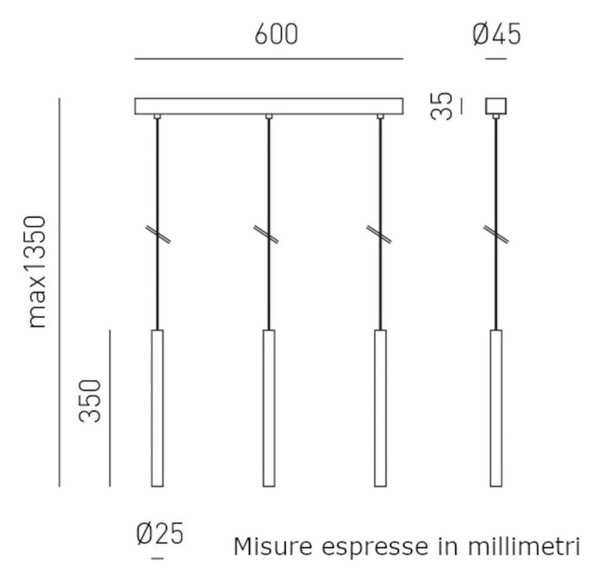 Lampadario moderno gea luce thalassia s3p b led alluminio sospensione - Gea Luce