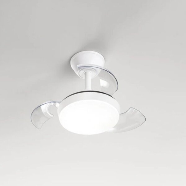 Ventilatore scomparsa perenz open+mini 7210 b ct led metallo acrilico - Perenz