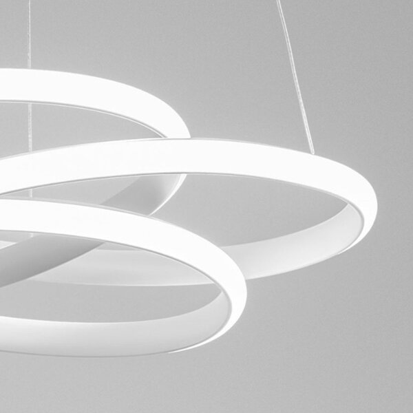 Lampadario moderno gea luce diva ss b led alluminio lampada sospensione - Gea Luce