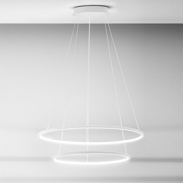 Lampadario moderno gea led erika s2 led alluminio silicone lampada sospensione - Gea Luce
