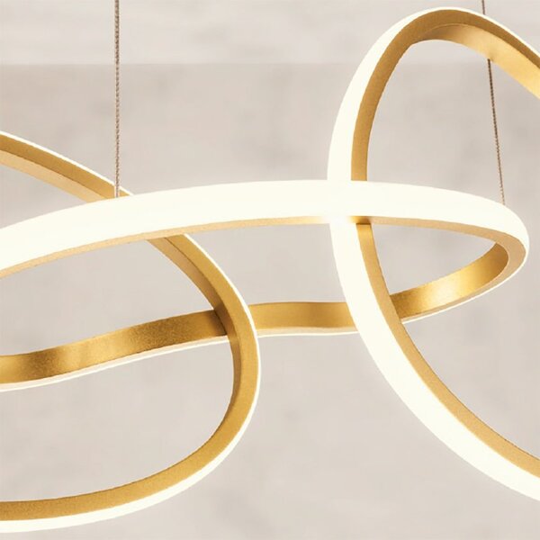 Lampadario led redo group bias 01 3388 3389 3390 led cct alluminio dimmerabile - Redo Group