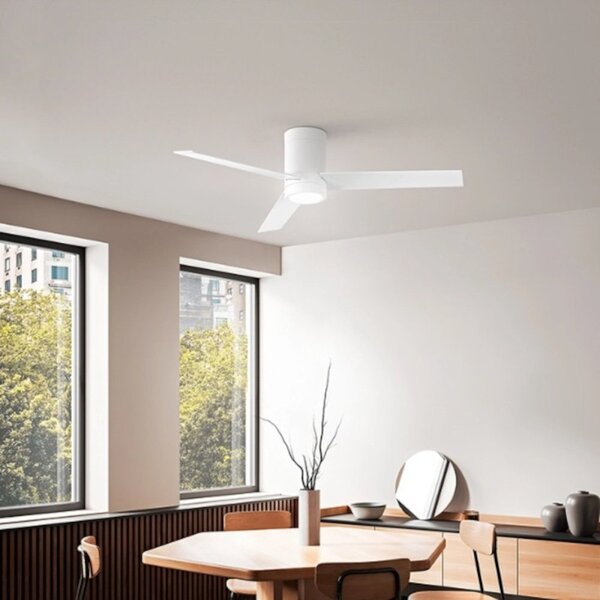 Ventilatore moderno perenz antares 7185 b ct led metallo legno acrilico - Perenz