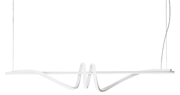 Lampadario led promoingross curl s120 b 54w 3380lm led dimmerabile bianco dinamico telecomando sospensione - Promoingross