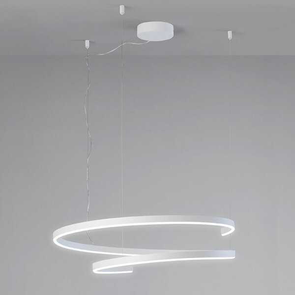 Lampadario led promoingross elix s75 56w 2885lm led dimmerabile bianco dinamico telecomando sospensione monoemissione - Promoingross