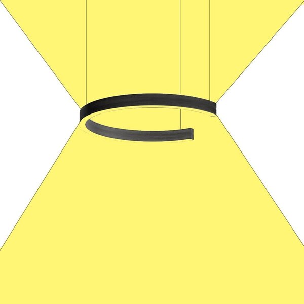 Lampadario moderno gea luce criseide s 1p led sospensione anello lampad soffitto - Gea Luce
