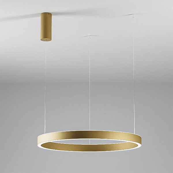 Lampadario moderno gea luce criseide s 1p led sospensione anello lampad soffitto - Gea Luce