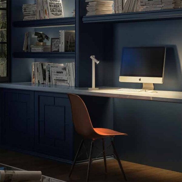 Abat-jour esterno pan international tigo table lamp tav40070 led 140lm ip54 lampada tavolo orientabile dimmerabile usb batteria - Pan International