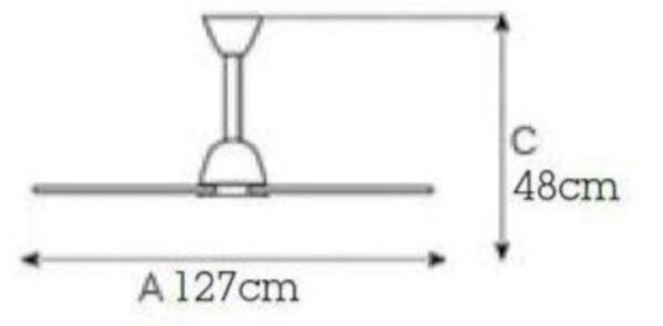 Ventilatore moderno italexport libellula 5660 senza luce soffitto - Italexport Srl