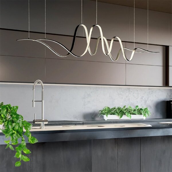 Lampadario led redo group impuls 01-3621 01-3623 4760lm 3000k lampada soffitto sospensione ultramoderna dimmerabile - Redo Group