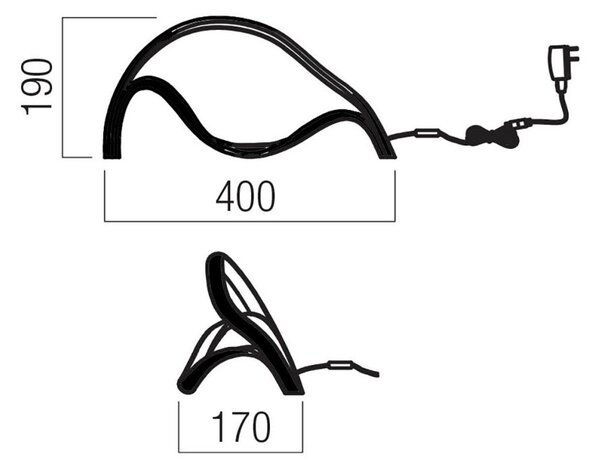Abat-jour led redo group tempest 01-3602 01-3600 840lm 3000k lampada tavolo moderna touch dimmerabile - Redo Group