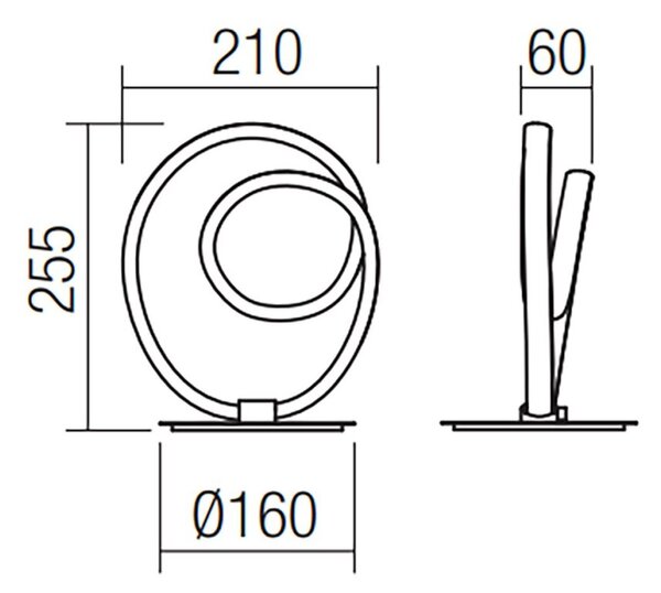 Abat-jour led redo group sintra 01-1479 768lm 3000k lampada tavolo ultramoderna bianca - Redo Group