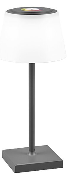 Abat-jour esterno trio lighting sanchez r54126142 ip44 rgb led 450lm antracite lampada tavolo giardino pub ristoranti - Trio Lighting