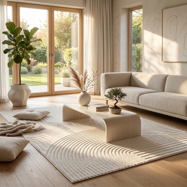 Tappeto crema 120x170 cm Whirl - ESTE