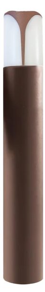 Lampioncino classico esterno gea led stele ges2012 e27 led ip44 h80 marrone alluminio lampada terra giardino - Gea Led