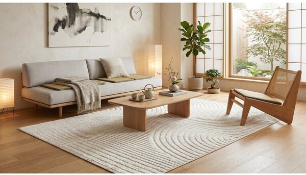 Tappeto crema 120x170 cm Whirl - ESTE