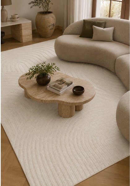 Tappeto crema 120x170 cm Whirl - ESTE