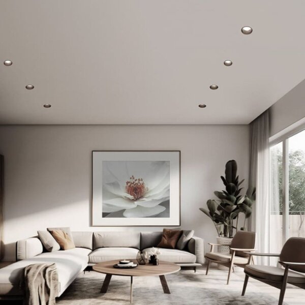 Faretto incasso sforzin illuminazione thessaly raso t411 gu10 led moderno spot cartongesso - Sforzin Illuminazione