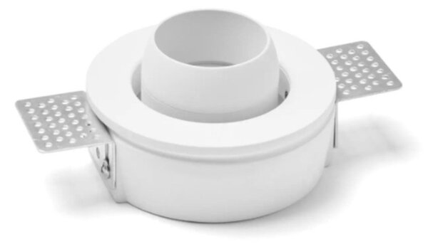 Faretto incasso orientabile sforzin illuminazione lelanto t412 gu10 led ip20 gesso - Sforzin Illuminazione