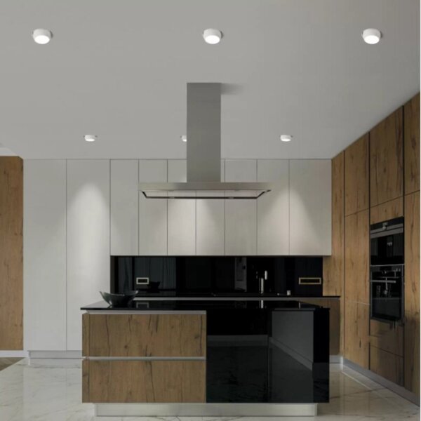 Faretto incasso orientabile sforzin illuminazione lelanto t412 gu10 led ip20 gesso - Sforzin Illuminazione