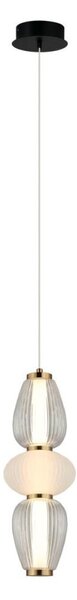 Lampada a sospensione decorativa per soggiorno sopra il tavolo paralumi in vetro decorativo LED 16W GASTEL Italux