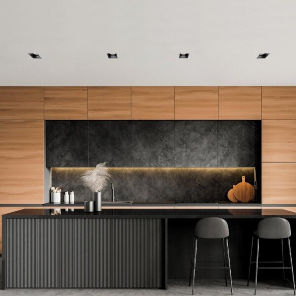 Faretto incasso sforzin illuminazione elis raso t414 gu10 led moderno spot cartongesso - Sforzin Illuminazione