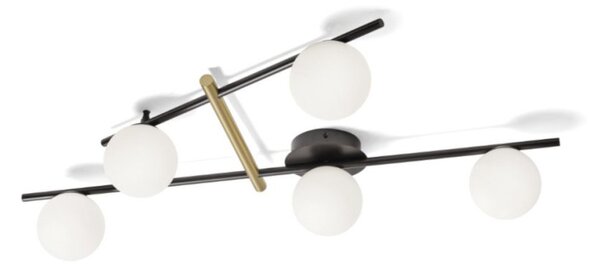 Plafoniera moderna miloox kika 1744 361 g9 led metallo vetro - Miloox