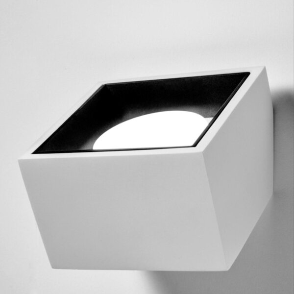 Applique gesso sforzin illuminazione nasso quadrata t434 gx53 led monoemissione alluminio parete - Sforzin Illuminazione
