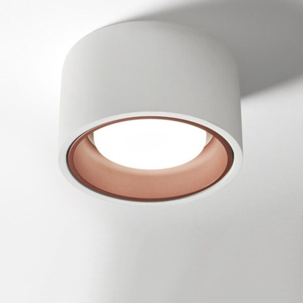 Plafoniera gesso sforzin illuminazione nasso tonda t425 gx53 led alluminio soffitto - Sforzin Illuminazione