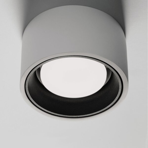 Plafoniera gesso sforzin illuminazione nasso tonda t422 gx53 led alluminio soffitto - Sforzin Illuminazione