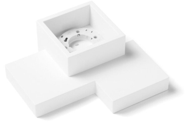 Plafoniera gesso sforzin illuminazione side small t369 gx53 led verniciabile soffitto - Sforzin Illuminazione
