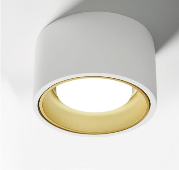 Plafoniera gesso sforzin illuminazione nasso tonda t424 gx53 led alluminio soffitto - Sforzin Illuminazione
